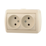 Lezard NATA розетка 2-я б/з крем