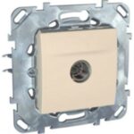 Розетка телевизионная обычная Schneider Unica кремовый