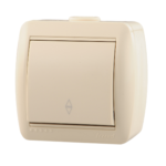 Lezard NATA выключатель 1 кл. проходной крем