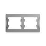 Schneider electric GLOSSA 2-постовая РАМКА, горизонтальная, АЛЮМИНИЙ