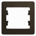 Schneider electric GLOSSA 1-постовая РАМКА, ШОКОЛАД