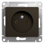 Schneider electric GLOSSA РОЗЕТКА без заземления, 16А, механизм, ШОКОЛАД