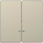 Клавиша двойная с окошком Merten D-life сахара MTN3420-6033