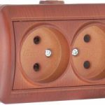 Lezard NATA розетка 2-я б/з Вишня