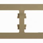 Schneider electric GLOSSA 4-постовая РАМКА, горизонтальная, ТИТАН