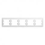Schneider GLOSSA рамка 5-я горизонт белая