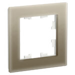 Schneider electric ATLASDESIGN NATURE 1-постовая РАМКА, ОРГАНИЧЕСКОЕ СТЕКЛО ШАМПАНЬ