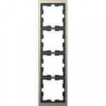 Рамка четверная Merten D-life никель металл