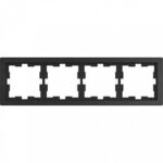 Рамка четверная Merten D-life базальт, камень