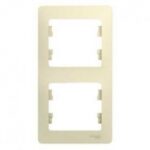 Schneider GLOSSA рамка 2-я вертикаль крем