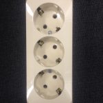 Schneider electric Этюд розетка 3-я с/з крем