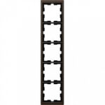 Рамка пятерная Merten D-life мокко металл