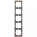 Рамка пятерная Merten D-life шампань металл