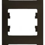 Schneider electric GLOSSA 3-постовая РАМКА, вертикальная, ШОКОЛАД