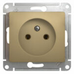 Schneider electric GLOSSA РОЗЕТКА без заземления, ТИТАН