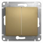 Schneider electric GLOSSA 2-клавишный ПЕРЕКЛЮЧАТЕЛЬ, сх.6, ТИТАН