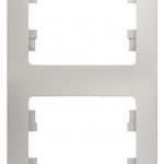 Schneider electric GLOSSA 2-постовая РАМКА, вертикальная, ПЕРЛАМУТРОВЫЙ