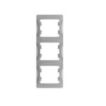 Schneider electric GLOSSA 3-постовая РАМКА, вертикальная, АЛЮМИНИЙ