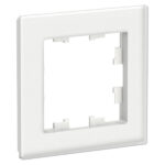 Schneider electric ATLASDESIGN NATURE 1-постовая РАМКА, МАТОВОЕ ОРГАНИЧЕСКОЕ СТЕКЛО БЕЛЫЙ