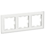 Schneider electric ATLASDESIGN NATURE 3-постовая РАМКА, МАТОВОЕ ОРГАНИЧЕСКОЕ СТЕКЛО БЕЛЫЙ