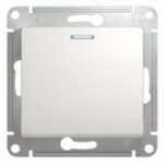 Schneider GLOSSA выключатель 1кл. с подсв. белый механизм