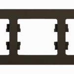 Schneider electric GLOSSA 5-постовая РАМКА, горизонтальная, ШОКОЛАД