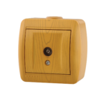 Lezard NATA розетка ТV проходная Ольха