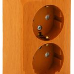 Schneider Этюд розетка 2-я с/з со шторкой бук