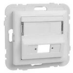 Efapel  Лицевая панель для оптоволоконного коннектора типа SC или 2LC, белый