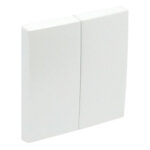 Efapel  Клавиша выключателя двойная, белая