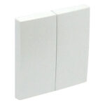 Efapel  Клавиша выключателя двойная, лёд