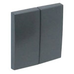 Efapel  Клавиша выключателя двойная, серая