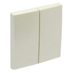 Efapel  Клавиша выключателя двойная, жемчуг