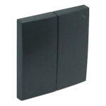 Efapel  Клавиша кнопочного выключателя для жалюзи, двойная, серая