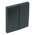 Efapel  Клавиша переключателя для жалюзи двойная, серая