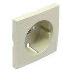 Efapel  Лицевая панель для розетки 2к+з с защитными шторками, жемчуг