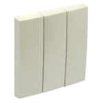 Efapel  Клавиша выключателя тройная, жемчуг