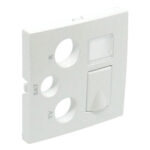 Efapel  Лицевая панель для мультимедийных розеток R-TV-SAT-RJ45/R-TV-SAT-RJ45-SC, цвет белый