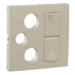 Efapel Лицевая панель для мультимедийных розеток R-TV-SAT-2xRJ45, цвет жемчуг