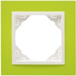 Efapel  Одиночная рамка, зеленый/лед