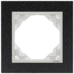 Efapel  Одиночная рамка, натуральный гранит/лёд