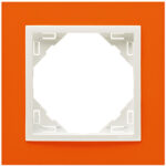 Efapel  Одиночная рамка, оранжевый/лед