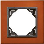 Efapel  Одиночная рамка, темно оранжевый/серый