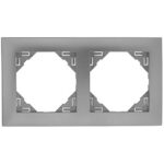 Efapel  Двойная рамка, алюминий