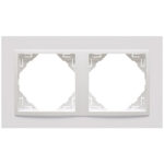 Efapel Двойная рамка, белый/белый