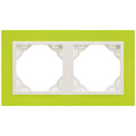 Efapel Двойная рамка, зеленый/лед