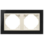 Efapel Двойная рамка, натуральный гранит/жемчуг