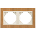 Efapel Двойная рамка, вишня/жемчуг