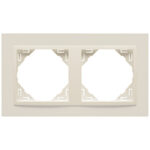 Efapel  Двойная рамка, бежевый/бежевый