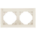 Efapel  Двойная рамка, жемчуг